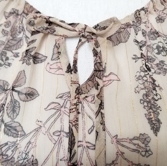 Style & Co. Bell Sleeve Chiffon Peasant Blouse Top *NWOT - Picture 2 of 8